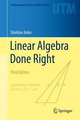 Linear Algebra Done Right