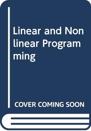 Linear and Nonlinear Programming