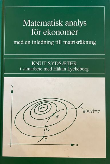 Matematisk Analys för Ekonomer: med en Inledning till Matrisräkning