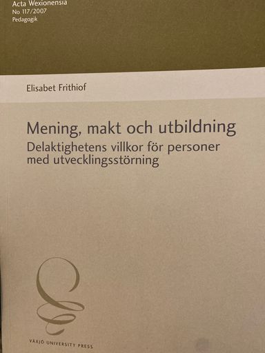 Mening, makt och utbildning