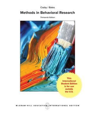 Methods in Behavioral Research