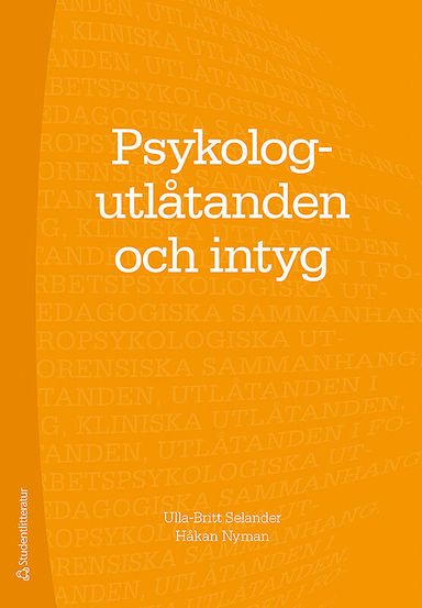 Psykologutlåtanden och intyg