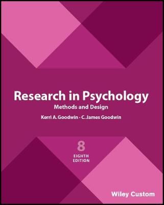 Research in Psychology Methods and Design