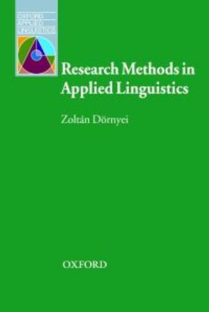 Research Methods in Applied Linguistics