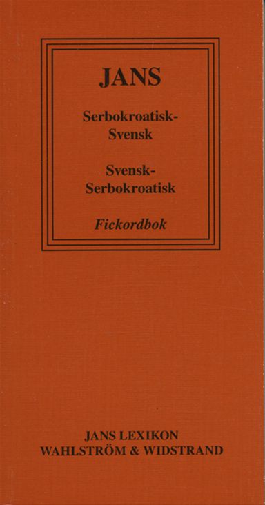 Serbokroatisk-svensk, svensk- serbokroatisk fickordbok