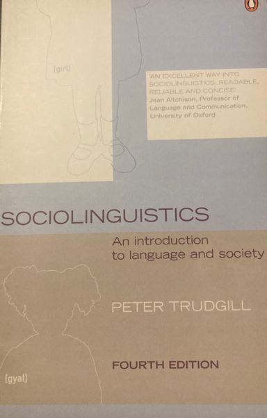 Sociolinguistics. An introduktion to language and society