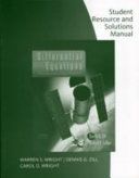 Student Solutions Manual for Zill/Cullen's Differential Equations with Boundary-Value Problems, 7th