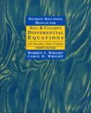 Student Solutions Manual for Zill & Cullen's Differential Equations with Boundary-value ProblemsMathematics Series