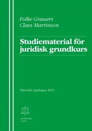 Studiematerial för juridisk grundkurs