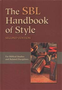 The SBL Handbook of Style