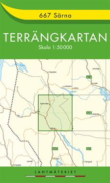 667 Särna Terrängkartan : 1:50000; Sverige. Lantmäteriet; 2016