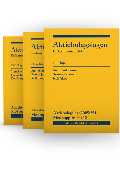 Aktiebolagslagen, del I-III : En kommentar, med s; Sten Andersson, Svante Johansson, Rolf Skog; 2023