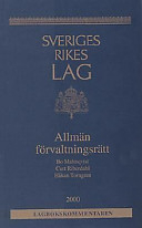 Allmän förvaltningsrätt; Bo Malmqvist; 1999