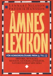 Ämneslexikon för korsordslösare; Lennart Nilsson; 1995