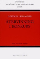 Återvinning i konkurs; Gertrud Lennander; 2004