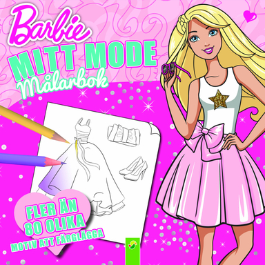 Barbie mitt mode - målarbok; 3-6 år; 2018