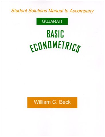 Basic econometrics; Damodar Gujarati; 1996