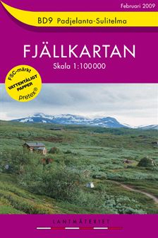 BD9 Padjelanta-Sulitelma fjällkartan : 1:100000; Sverige. Lantmäteriet; 2009