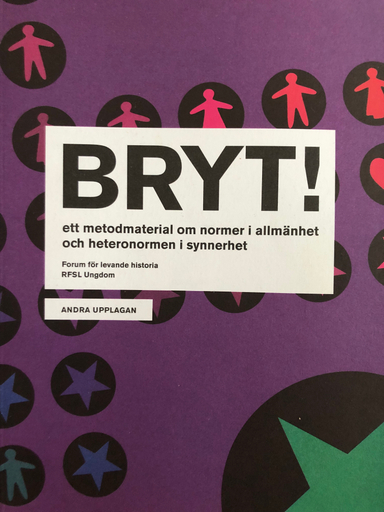 Bryt! : ett metodmaterial om normer i allmänhet och heteronormen i synnerhet; Stefan Nordberg, Joakim Rindå, Forum för levande historia, Levande historia (informationsprojekt)
(tidigare namn), Levande historia (informationsprojekt), Forum för levande historia, Levande historia (informationsprojekt)
(tidigare namn), Levande historia (informationsprojekt); 2008