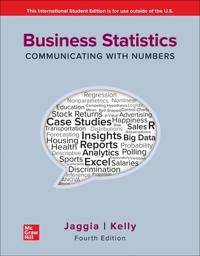 Business Statistics: Communicating with Numbers ISE; Sanjiv Jaggia; 2022