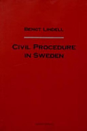 Civil Procedure in Sweden; Bengt Lindell; 2004