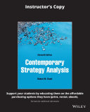 Contemporary Strategy Analysis; Robert M. Grant