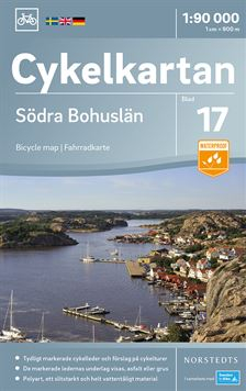 Cykelkartan Blad 17 Södra Bohuslän : Skala 1:90.000; Norstedt; 2018