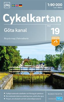 Cykelkartan Blad 19 Göta kanal : Skala 1:90.000; Norstedt; 2018