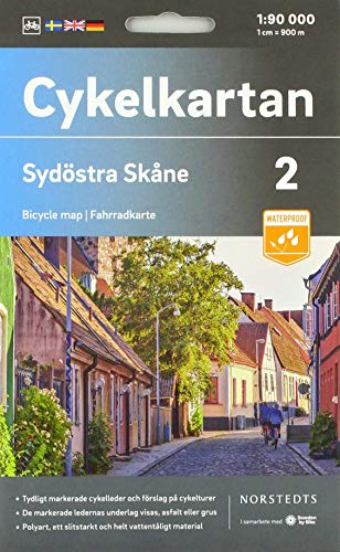 Cykelkartan Blad 2 Sydöstra Skåne : Skala 1:90 000; Norstedt; 2020