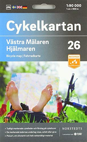 Cykelkartan Blad 26 Västra Mälaren/Hjälmaren : Skala 1:90 000; Norstedt; 2020