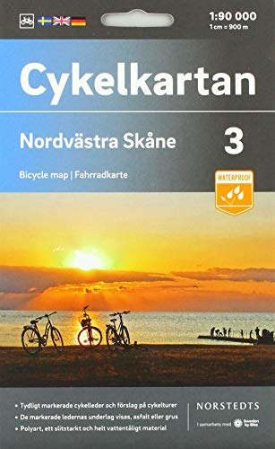 Cykelkartan Blad 3 Nordvästra Skåne : Skala 1:90 000; Norstedt; 2020