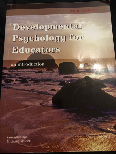 DEVELOPMENTAL PSYCHOLOGY FOR EDUCATORS; Judith Meece; 2016