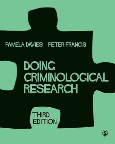 Doing criminological research; Pamela Davies; 2018