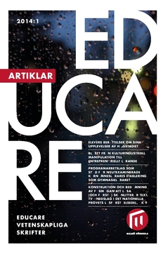 Educare 2014:1, Artiklar; Johan Söderman; 2017