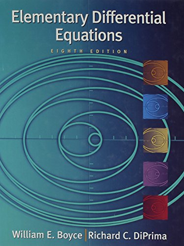 Elementary Differential Equations 8th Edition with Differential Equations M; William E. Boyce; 2004