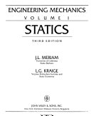 Engineering Mechanics - Statics; James L. Meriam, L. Glenn Kraige; 1993