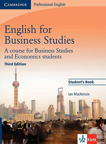 English for Business Studies - Third Edition. Student's Book; Ian MacKenzie; 2010