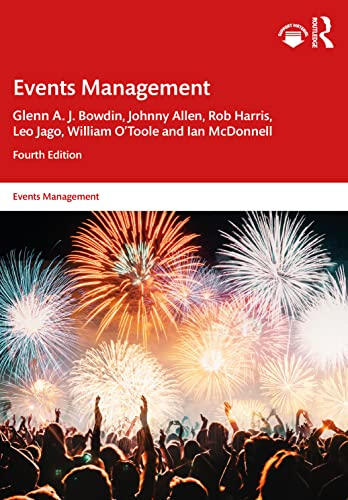 Events Management; Glenn A J Bowdin, Johnny Allen, Rob Harris, Leo Jago, William O'Toole; 2023