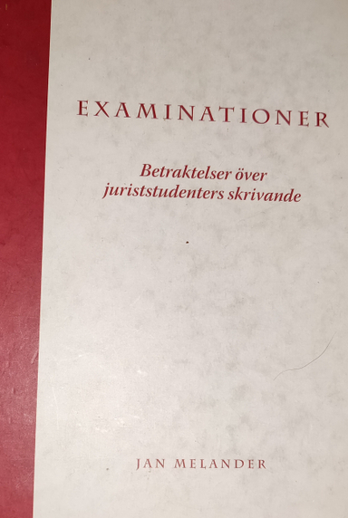 Examinationer; Jan Melander; 2006