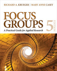 Focus groups : a practical guide for applied research; Richard A. Krueger; 2015