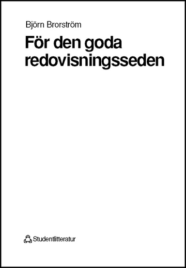 För den goda redovisningsseden; Björn Brorström; 1997