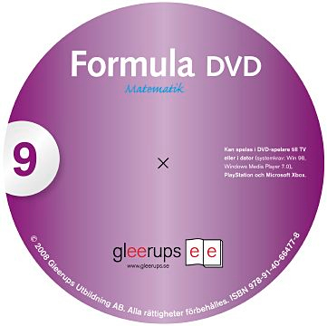 Formula 9 DVD; Gert Mårtensson, Bo Sjöström, Petra Svensson; 2009