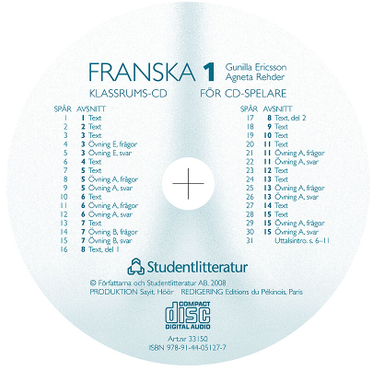 Franska 1 Audio-cd; Agneta Rehder, Gunilla Ericsson; 2008