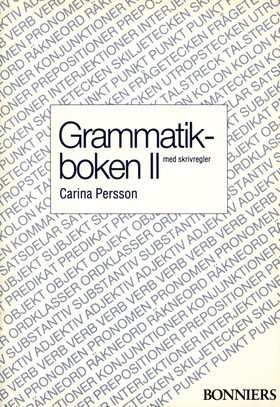 Grammatikboken II; Carina Persson; 1989