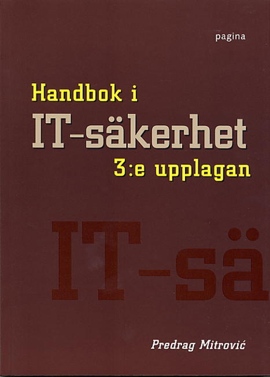 Handbok i IT-säkerhet; Predrag Mitrovic; 2003