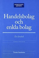 Handelsbolag och enkla bolag : en lärobok; Torsten Sandström; 2002