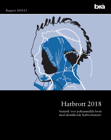 Hatbrott 2018 : Statistik över polisanmälningar med identifierade hatbrottsmotiv och självrapporterad utsatthet för hatbrott. Brå Rapport 2019:13; Brottsförebyggande rådet/Brå; 2019