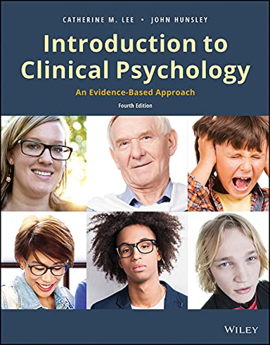 Introduction to Clinical Psychology; John Hunsley, Catherine M Lee; 2021