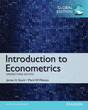 Introduction to Econometrics, Update with MyEconLab, Global Edition; James H Stock; 2014