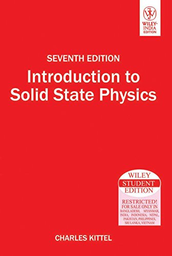 INTRODUCTION TO SOLID STATE PHYSICS; Kittel; 2007